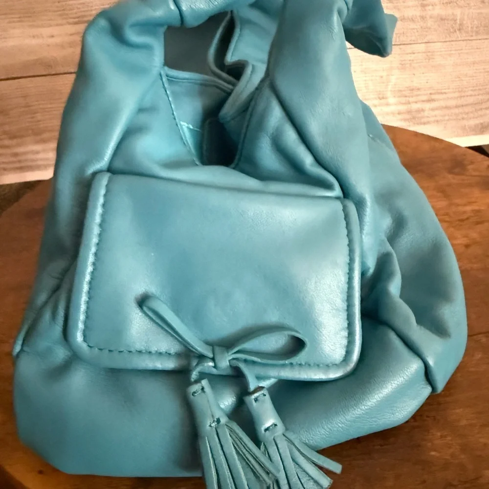 Francesco Biasia Turquoise Shoulder Bag - Picture 2 of 7